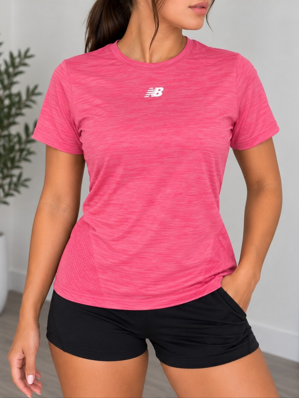 New Balance Men’s Hot Pink Short Sleeve Performance Tee
